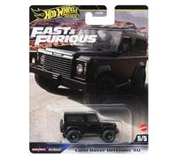 Mattel Coche a escala Hot Wheels Fast and Furious Land Rover Defender 90 1:64 7 cm HYP74