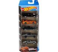 Hot Wheels Fast and Furious Box 5 modelos de coche Dodge Charger Toyota Supra Mustang Aston Martin - Escala 1:64 - HND08