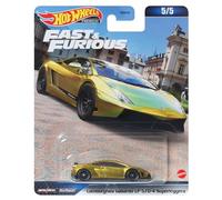 Hot Wheels Fast and Furious Die Cast Car Model Lamborghini Gallardo LP 570-4 Superleggera 5/5 HMG52 - Scale 1:64 6cm