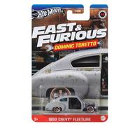 Hot Wheels Fast and Furious Dominic Toretto Auto 1950 Chevrolet Fleetline Modelo a Escala 1:64 - Longitud 7 cm - HRW49