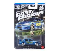 Hot Wheels Fast and Furious Graphic Remix Auto LANCER EVOLUTION VII - Modelo a escala 1:64 - Longitud 7 cm - JBY47