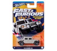 Fast and Furious - Modelo de Coche Hummer H1 - Escala 1/64, Longitud 7 cm, HRW45