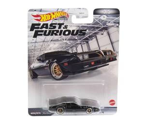Hot Wheels Fast and Furious - Modelo de coche PONTIAC FIREBIRD T/A '77 1977 - escala 1/64 longitud 7 cm HCP13