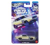 Hot Wheels FAST AND FURIOUS Tokyo Drift Auto 1970 Monte Carlo - Modelo a escala 1:64 - Longitud 7 cm - JKX07