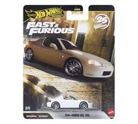 Hot Wheels Fast & Furious Coches de Primera Calidad, 1994 Honda del Sol, vehículo metálico a Escala 1:64 para coleccionistas Inspirado en la Saga de películas de Fast & Furious, JHW63