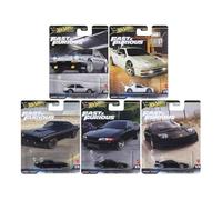 Hot Wheels Fast & Furious - Juego de colección de coches fundidos, 5 vehículos, Toyota AE86, Ford RS200, Plymouth AAR Cuda, Nissan Skyline GT-R, Honda NSX-R HNW46-956E