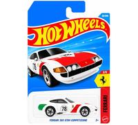 Hot Wheels - Ferrari 365 GTB4 Competizione - Ferrari 2/5 - JJL06 - Short Card - Blanco - Mattel 2026 (62/250) - Modelo de licencia - 1:64 - Superdeportivo