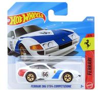 Hot Wheels Ferrari 365 GTB4 Competizione - JJJ30 - Ferrari 2/5 - Short Card - blanco/azul - Modelo oficial - Mattel 2026 (62/250) - 1:64