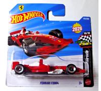 Hot Wheels Ferrari F2004 Coche Fórmula 1 Rojo 1:64 JJH51-N521