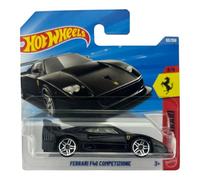 Hot Wheels Ferrari F40 Competizine [Negro] 3/5, 63/250, Vehículo de juguete fundido a escala 1:64