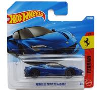Hot Wheels Ferrari SF90 Stradale Supersport - Ferrari 1/5 - JJJ12 - Short Card - Azul Metálico - Mattel 2026 - Modelo de licencia - 1:64 - Superdeportivo
