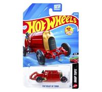 Hot Wheels FIAT Bestia de Turín rojo - Drop Tops 5/5 - JJH48 - Tarjeta corta - Coche de carreras histórico - Mattel 2026 (131/250) - Vintage - Modelo de licencia - 1:64