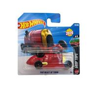 Hot Wheels FIAT Bestia de Turín rojo - Drop Tops 5/5 - JJH48 - Tarjeta corta - Coche de carreras histórico - Mattel 2026 (131/250) - Vintage - Modelo de licencia - 1:64