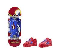 Hot Wheels Fingerskate Tony Hawk HGT64 - Patineta con Dedo y 1 par de Zapatillas Color Rojo