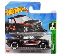 Hot Wheels - Ford F-150 Lightning Custom - HW Green Speed 5/10 - HTD01 - Short Card - Pickup Truck - Negro - Mattel 2024 - 1:64