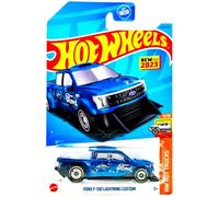Hot Wheels Ford F-150 Lightning Custom Truck 226/250 Nuevo para 2023 9/10, azul