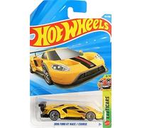 Hot Wheels Ford GT Race 2016 [Amarillo] Exoticars 8/10, 124/250 Treasure Hunt! - Vehículo de juguete fundido a escala 1:64