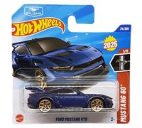 Hot Wheels - Ford Mustang GTD - Mustang 60th 1/5 - JBB93 - Short Card - Azul oscuro metálico - Mattel 2025 - Modelo Ford con licencia oficial - 1:64