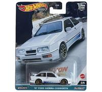 Hot Wheels Ford Sierra Cosworth '87, cultura de coche premium 2/5 [blanco]