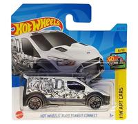 Hot Wheels - Ford Transit Connect - HW Art Cars 6/10 - HKH50 - Short Card - Blanco - Mattel 2023-1:64