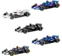 Hot Wheels Formula 1 Pack de 5 Coches de Juguete metálicos a Escala 1:64, Conjunto de 5 Coches coleccionables de F1 con Licencia Oficial para Jugar o exponer, JLN11