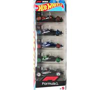 Hot Wheels - Formula 1 Race Equipo 5-Pack - Geschenkset - Fia One - JBJ78