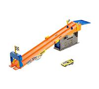 Hot Wheels - Garaje coches juguete Rooftop Race, juguetes niños +4 años (Mattel DRB29)