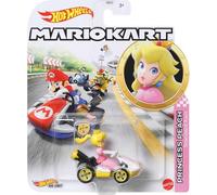Hot Wheels GBG28 Vehiculos Mario Kart Peach, Coche de Juguete, Surtido, L