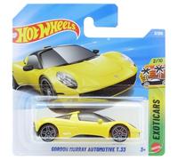 Hot Wheels - Gordon Murray Automotive T.33 - Exotics 2/10 - JJJ62 - Short Card - Superdeportivo amarillo con licencia oficial a escala 1:64 - Mattel 2026