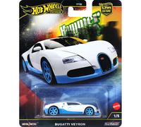 Hot Wheels Hammer Drop Bugatti Veyron Blanco 2025 HRW06 Real Riders Escala 1:64