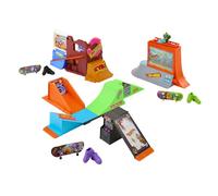 Hot Wheels HGT91 Parque de Skate Set de Juego con monopatín de Juguete y Zapatillas para Dedos, Modelos Surtidos, +5 años, Mattel