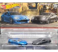 Hot Wheels HKF51 Premium - Paquete de 2 Pandem Subaru BRZ/Lexus RC F GT3 [a partir de 3 años]
