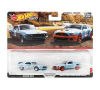 Hot Wheels HKF58 Premium 2 unidades 1969 Ford Mustang BOSS 302/2014 Custom Mustang [3 años en adelante]