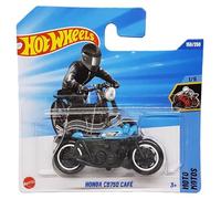 Hot Wheels - Honda CB750 Café - HW Moto 1/5 - JBB79 - Short Card - Moto - Azul claro - Mattel 2025 - Modelo Honda con licencia oficial - 1:64