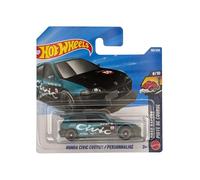 Hot Wheels - Honda Civic Custom - Drag Racers 8/10 - JJJ81 - Short Card - Turquesa/Negro - Mattel 2026 (159/250) - Modelo de licencia - 1:64