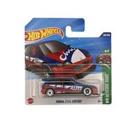 Hot Wheels - Honda Civic Custom - JBB22 - HW Reverse Rake 5/5 - Short Card - Azul-Rojo - Modelo oficial - Óptica Hot Rod - Mattel 2025 (201/250) - 1:64