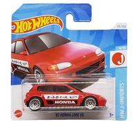 Hot Wheels - Honda Civic EG '92 - HW J-Imports 4/10 - HTC43 - Tarjeta corta - Rojo - Mattel 2024 - 1:64