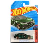 Hot Wheels Honda Civic Type R 2018 [Verde] Night Speed 3/10, 11/250-1:64 Vehículo de juguete fundido a escala