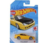 Hot Wheels Honda Prelude '98 escala 1:64, coche amarillo, fundido a presión, niños, unisex, 4 x 7 x 2 pulgadas