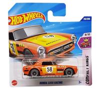 Hot Wheels Honda S800 Racing JBC30 Compact Kings 9/10 Short Card Orange Honda Licencia Treasure Hunt Mattel 2025 1:64