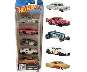 Hot Wheels Hot Rods 5 unidades [Chevrolet '57, '52 Hudson Hornet, Max Steel, Hirohata MERC, Muscle & Blown] Vehículos de juguete fundidos a escala 1:64