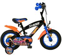 Volare Hot Wheels Bicicleta para Jóvenes - 12 Pulgadas en Negro, Naranja Y, Azul