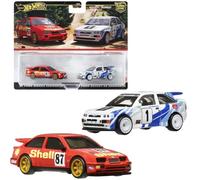Hot Wheels HRR73 - Coche para Ford Escort RS Cosworth 93 y 87 Ford Sierra Cosworth HRR73 (modelos a partir de 3 años)