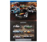 Hot Wheels HRX57 Zamak Multipack Ride on Juguete Mini Coche, Pack de 6, a partir de 3 años, Plata