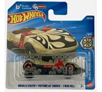 Hot Wheels - HW Braille Racer - HW All Drivers Welcome 1/5 - JJJ11 - Short Card - Gold - Twin Mill - World Braille Day - Mattel 2026-1:64