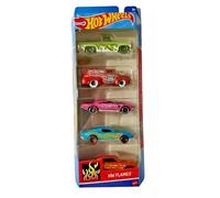 Hot Wheels HW Flames Paquete de 5: 56 Ford F-100, 83 Chevy Silverado, 64 Impala, BLVD Bruiser, Muscle Speeder