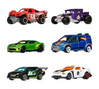 Hot Wheels HW Legends Coches y Camiones, Conjunto de Seis vehículos metálicos de Juguete a Escala 1:64 con diseño de Primera categoría y Embalaje Coleccionable (los Estilos Pueden Variar), JLB24