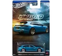 Hot Wheels Hybrid Speed 1:64 Porsche Panamera Turbo S E-Hybrid Sport Voiture Sport Hybrid Turismo Silver Series para 3 años y más 4/5 (azul)