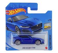 Hot Wheels Jaguar F-Type 2020 (azul) 1/10 Factory Fresh 2021 - 25/250 (tarjeta corta) GRX29