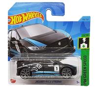 Hot Wheels - Jaguar I-Pace eTrophy - HW Green Speed 9/10 - HKH60 - Short Card - Negro - Mattel 2023